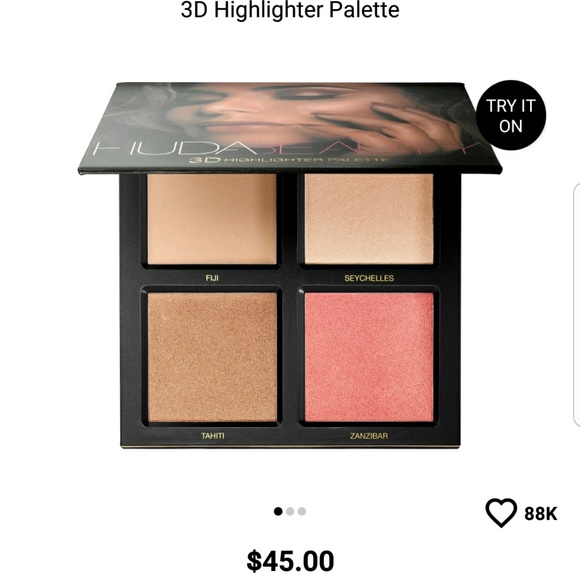 SOLD! Huda Beauty 3D highlighter palette - Picture 5 of 7